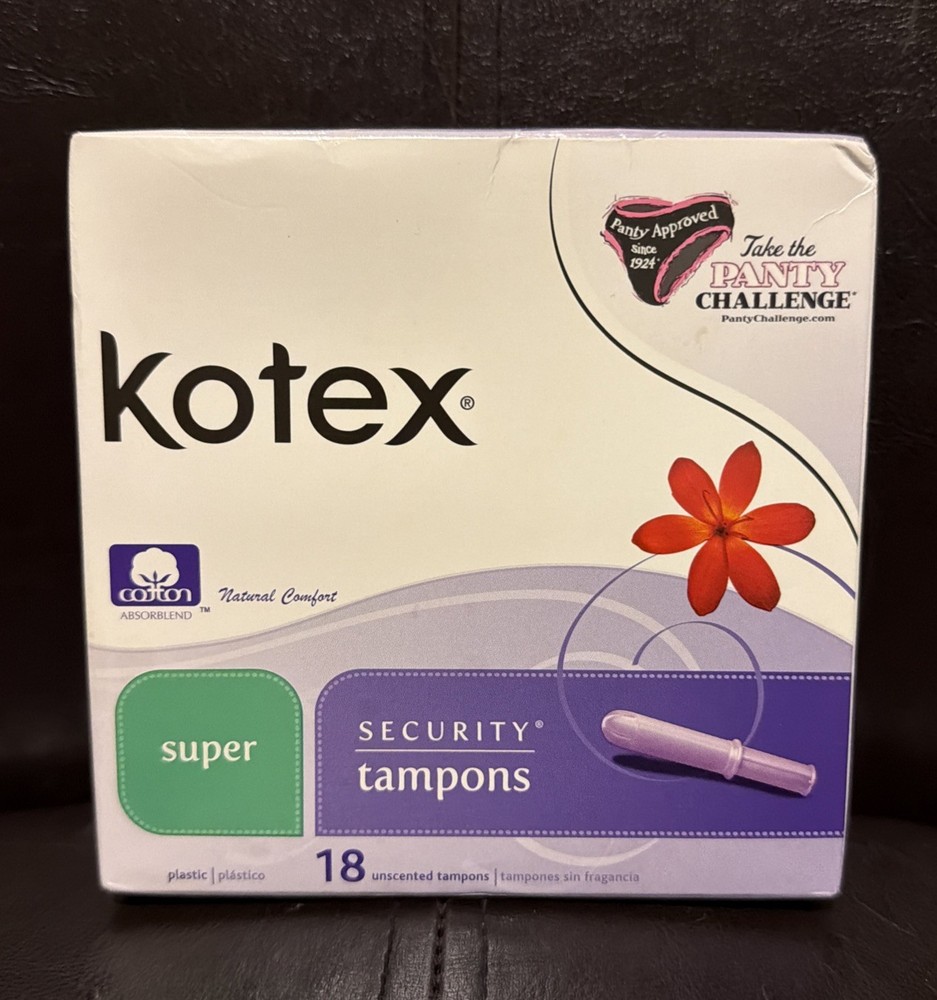 U by Kotex Super Absorbency Security Tampons 18 Pack Unscented