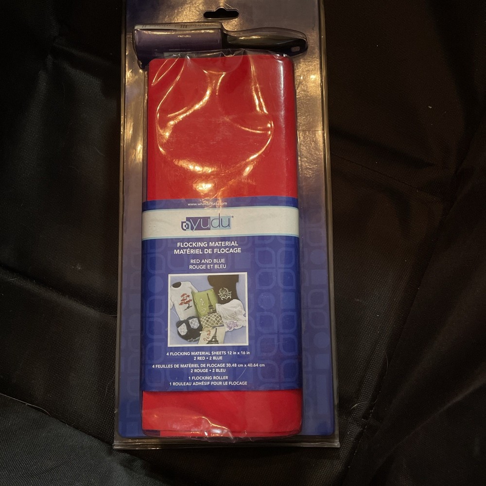 Yudu Flocking Material Red And Blue 4 Flocking Materials