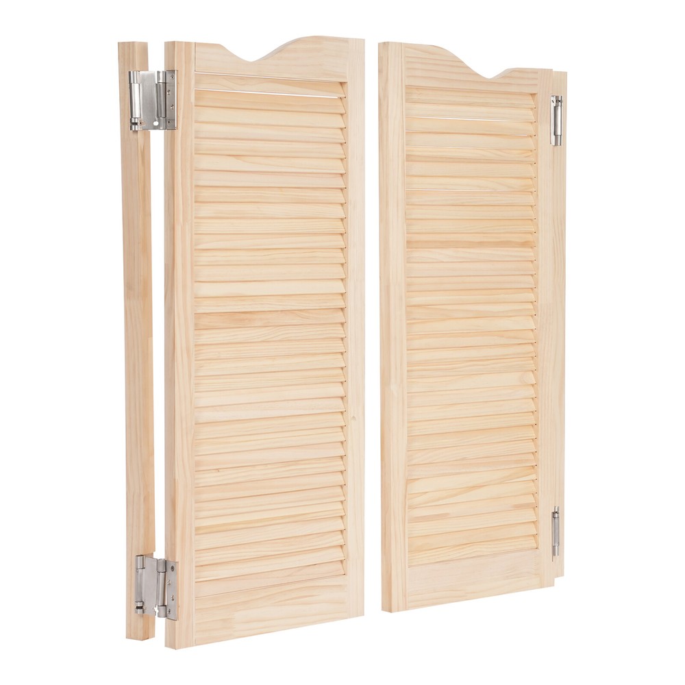 Wall-Mounted Double Half Door Double-hinged Café Door With Hinges