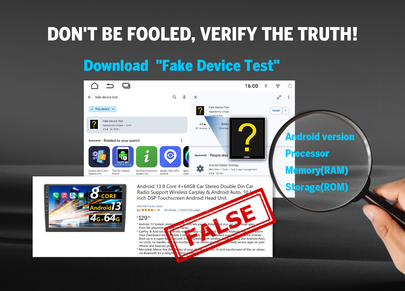 Android 13 10.1" Car Stereo GPS CarPlay For Chevy Silverado GMC Sierra 2014-2018