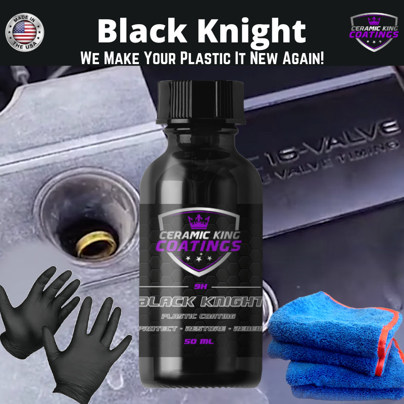 Black Knight Permanent Plastic Ceramic Coating - Renew Restore Protect See Video