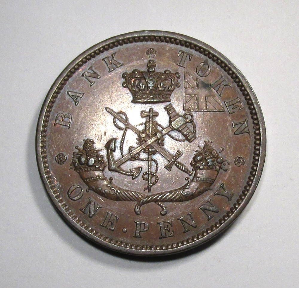 1850 Upper Canada Penny CH AU Brown AQ995