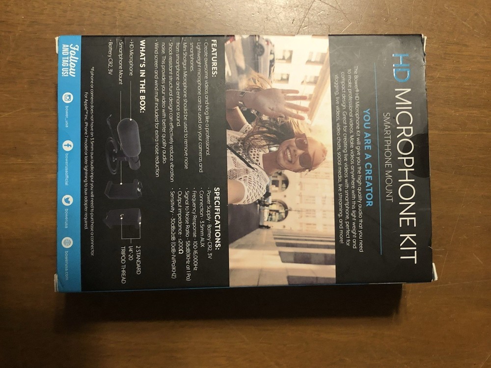 Traxx 6 Inch Studio Light & Bower HD Microphone Killld