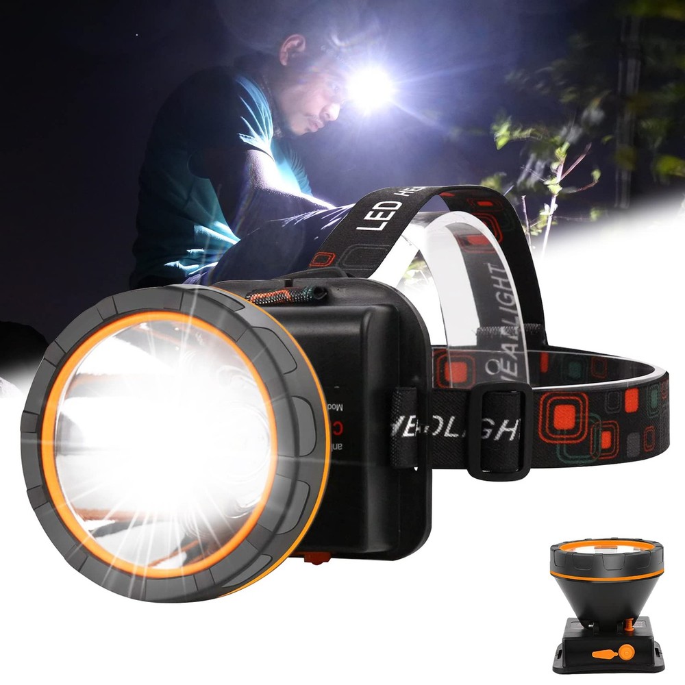Aikertec Rechargeable Headlamp,High Lumen Super Bright Headlamp Flashlight, 2...