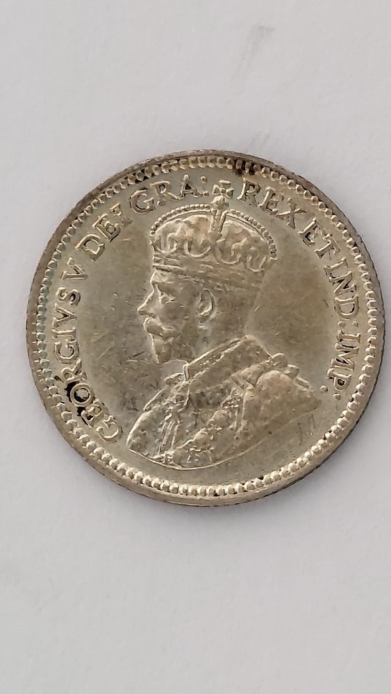 1913 Canada 5 Cent Silver,.925 Silver