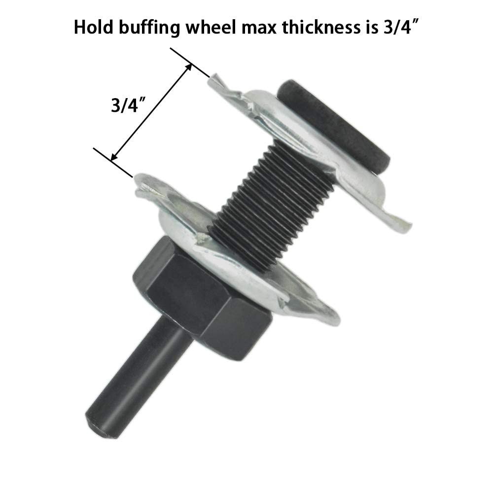 Arbor Mandrel for Drill 1/4 Shank 1/2 Threads Arbor Adapter for Buffing Polis...