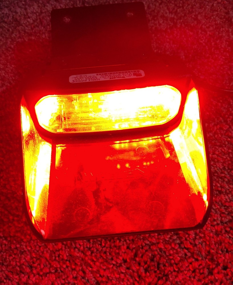 Whelen AVN1J Single Avenger Dash Light Red/Blue LED 12V Multiple Pattern