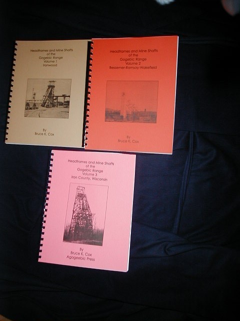 Headframes & Mine Shafts of the Gogebic Range Volumes 1 thru 3 Set See Pictures
