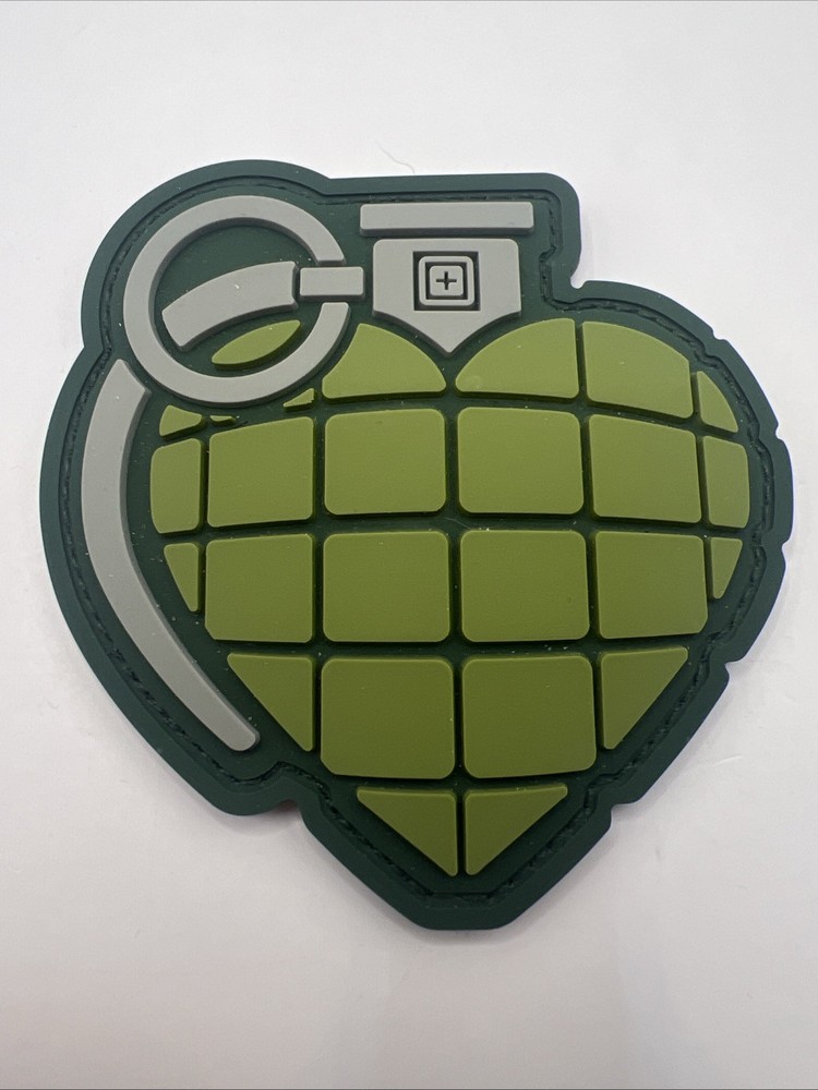 5.11 Tactical Green Heart Grenade Patch