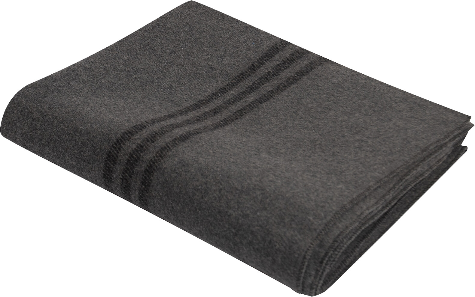 Grey Striped German Army Wool Blanket Bundeswehr Style Warm Bed Throw Cover