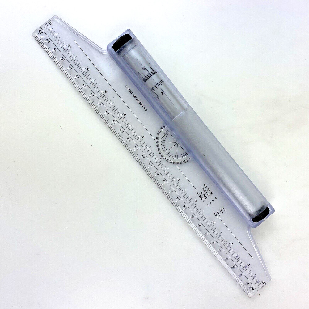 EDMARK ROLLING RULER Instructions Plastic UK Design Vintage
