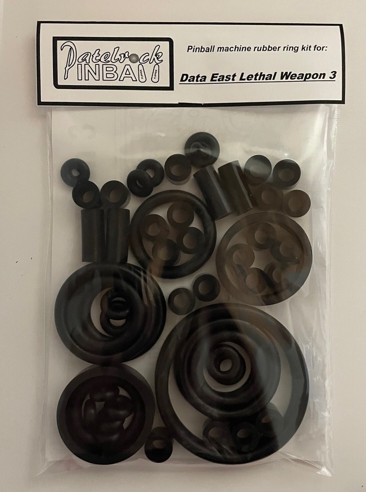 1992 Data East Lethal Weapon 3 Pinball Machine Rubber Ring Kit LW3
