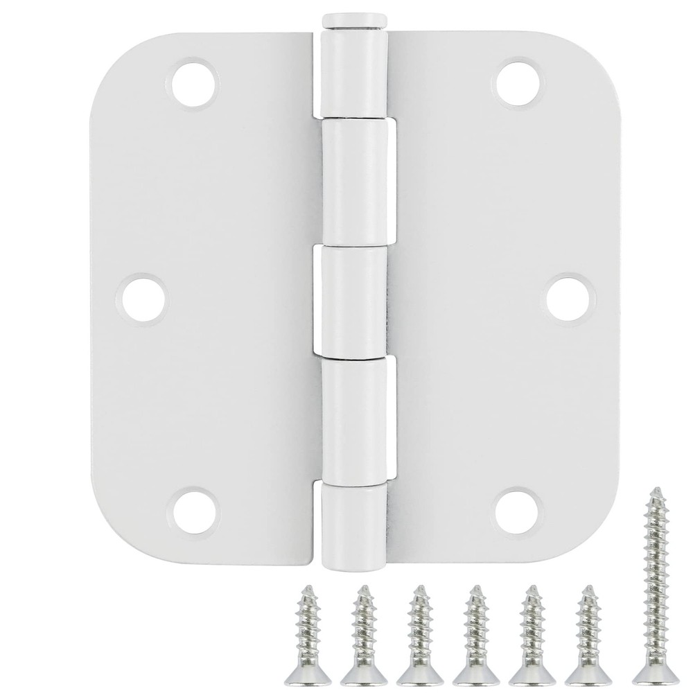 3 Pack White Door Hinges 3.5" Interior Hardware for 3 Pack-no squeak,