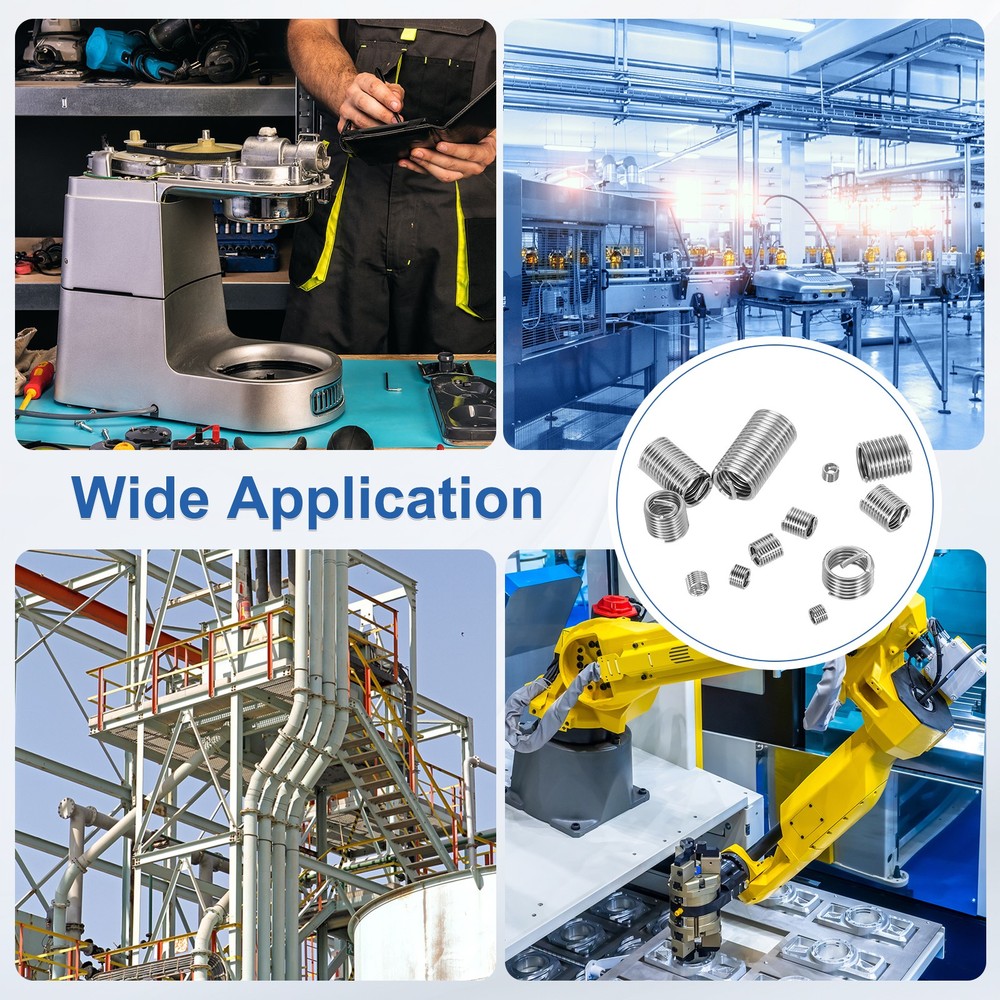 20pcs Wire Thread Inserts 1/4-20 UNC 2D 12.8mm Helical Threaded Sleeve