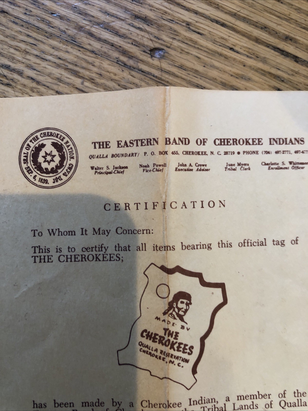 Vintage Genuine Indian The Cherokees Moccasins Size F 7 Natural NEW Q