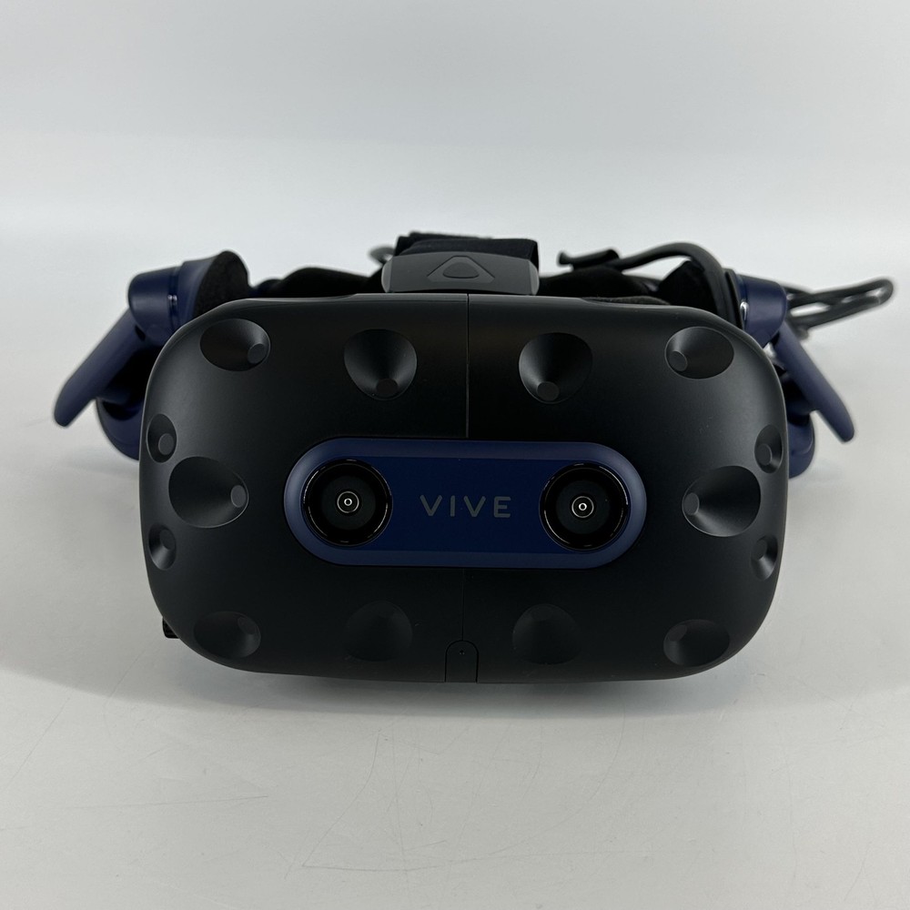HTC Vive Pro 2 VR Headset w/ Controller/Link Box/Base Stations/USB Cable - Good