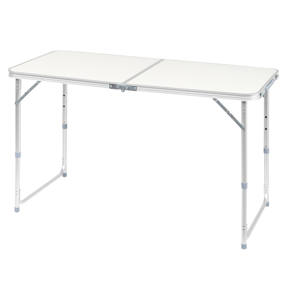 4ft Folding Table Heavy Duty Fold in Half Table w/Carry Handle for Camping Buffe