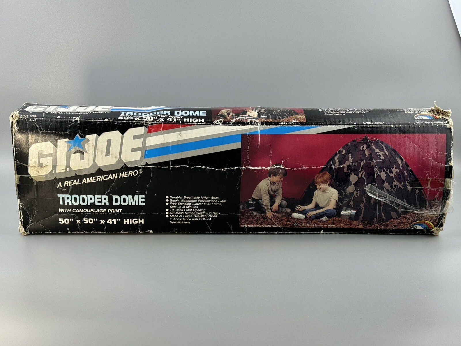 1986 ERO Hasbro G.I. Joe “Trooper Dome” Camo Play Tent - Incomplete! Read Descri