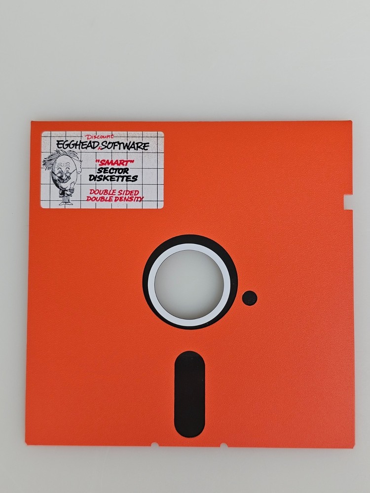 Orange Egghead Discount Software Smart Sector Floppy Disk Diskette