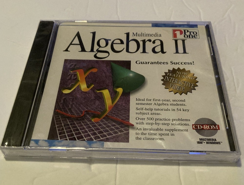 Pro One Multimedia Algebra II CD-ROM  Windows 95/3.1