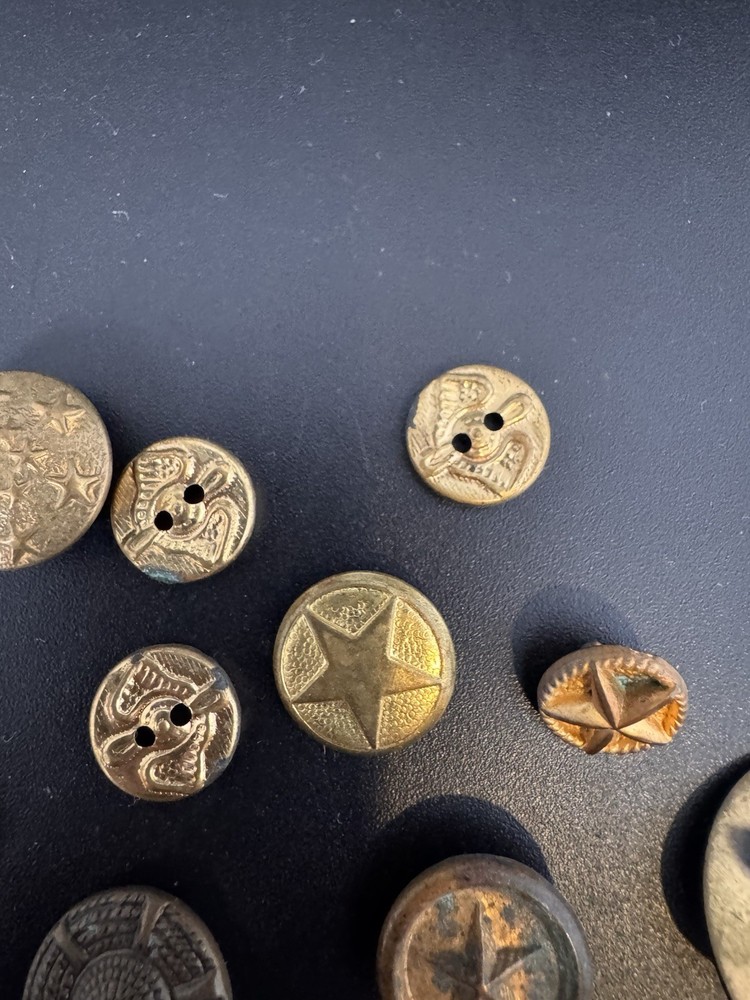 Vintage Star bell Metal Button Lot