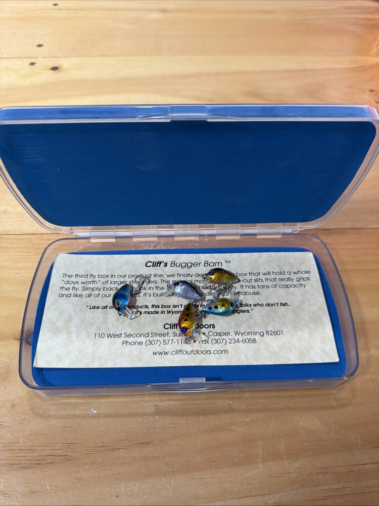 Cliff Outdoors Bugger Barn Fly Box With Extra Lures