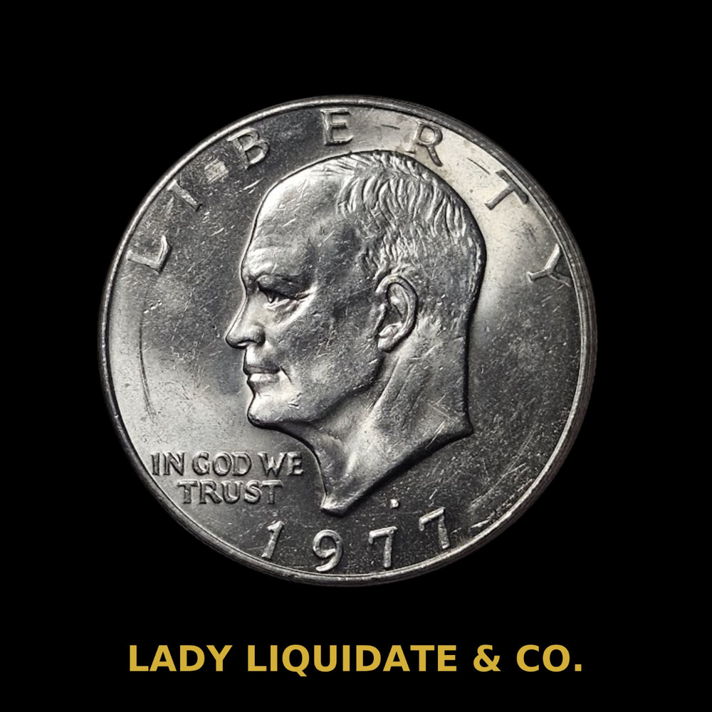 1977 Eisenhower Dollar - Classic Large U.S. Dollar - MINT MARK ERROR