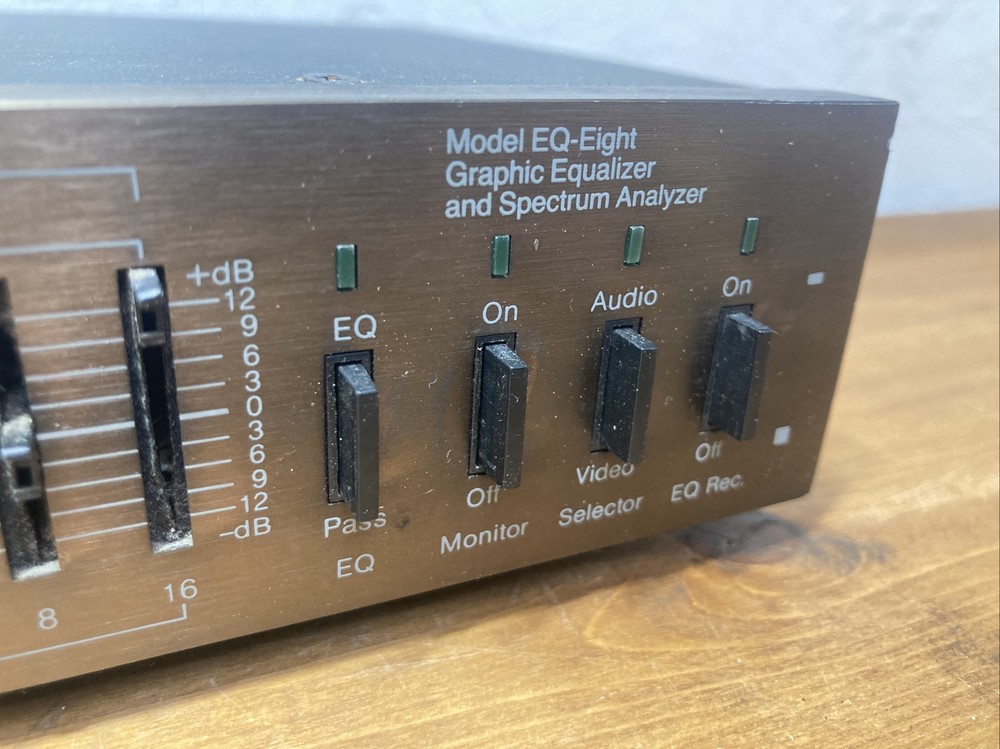 AudioSource EQ Eight Graphic Equalizer Spectrum Analyzer Need New Slider Knobs