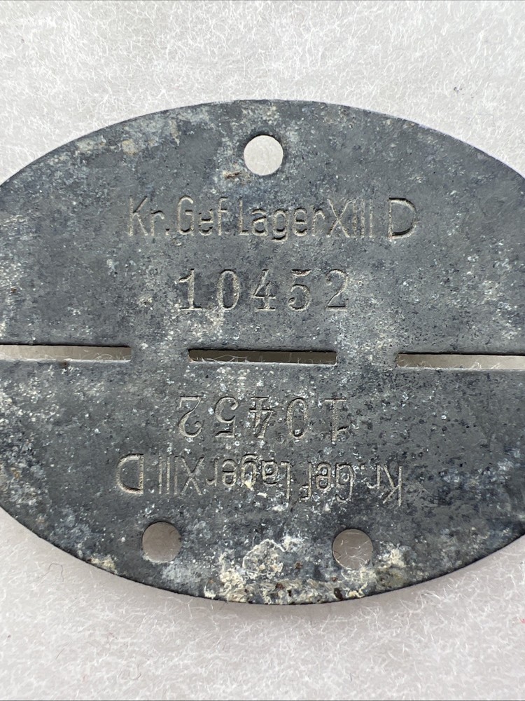 WW2 German Prisoner Of War POW Tag US Early Style (CC877