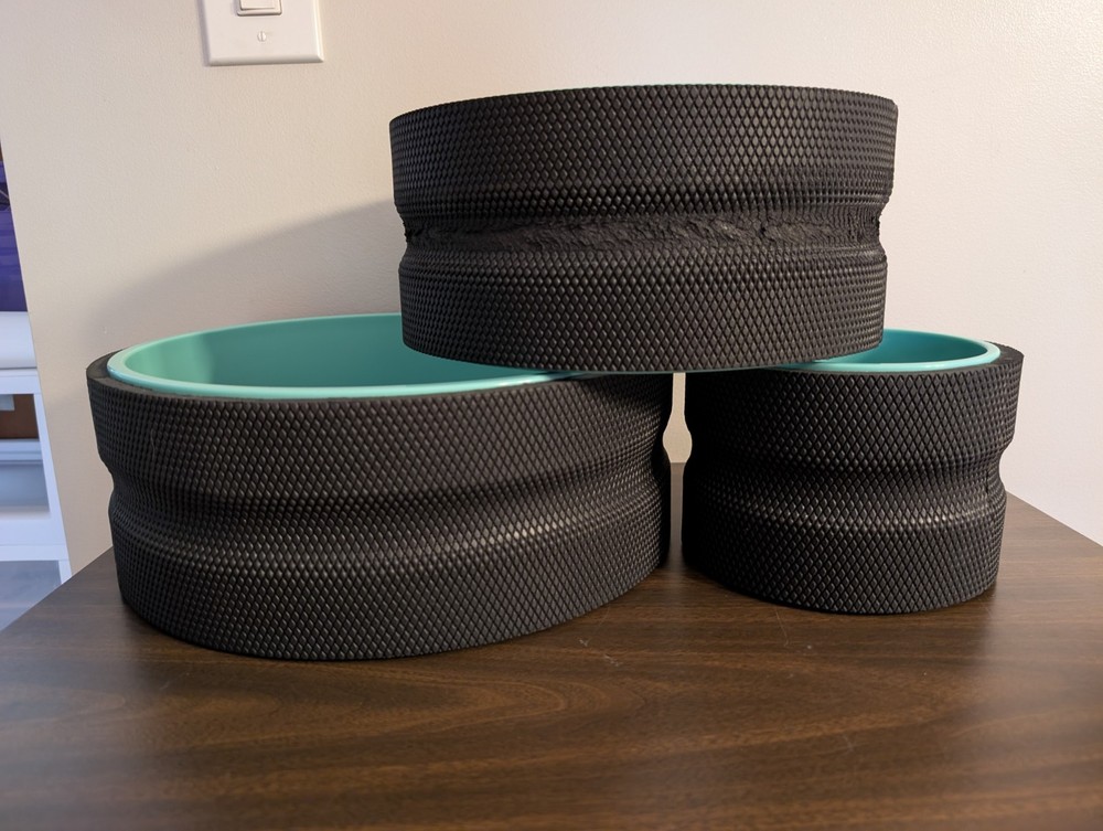 Three-Piece Chirp Wheel Set In Carrying Case With Strap And Instructions.