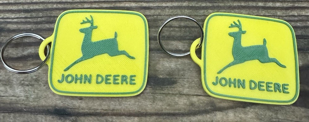 John Deere Custom 3d Printed  Key Chain's
