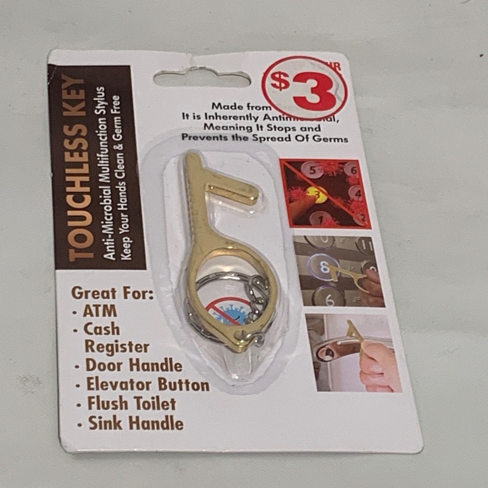 TOUCHLESS KEY - Prevent and Protect from Germs Antimicrobial PPE Safety