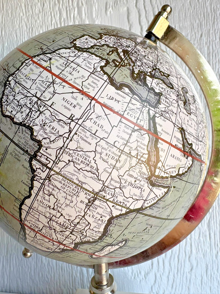 World Globe with Marble Base