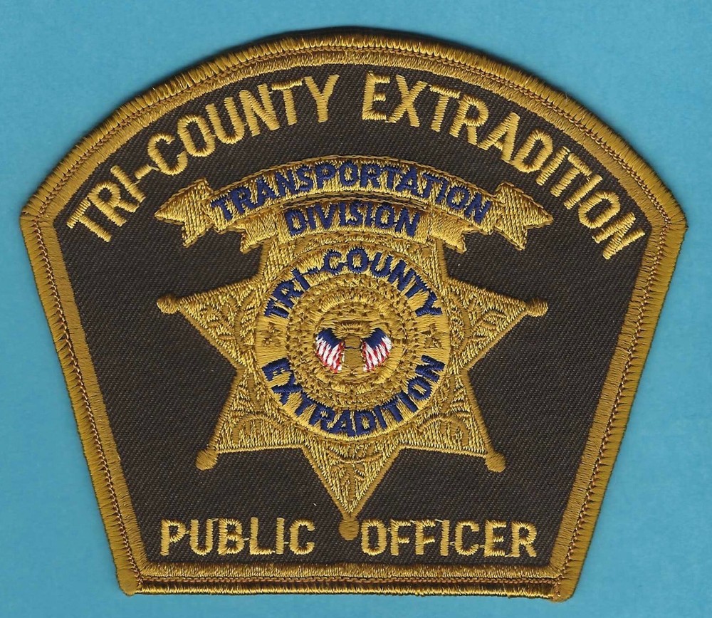 TRI-COUNTY EXTRADITION CALIFORNIA SHOULDER PATCH