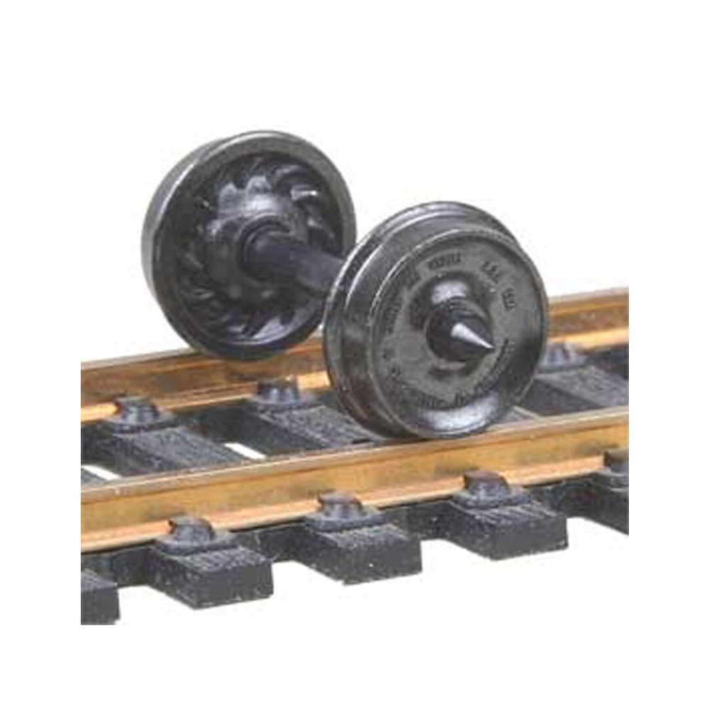 Kadee #523 Code 110 33in Diameter Ribbed Wheelsets 12 Sets : HO Scale