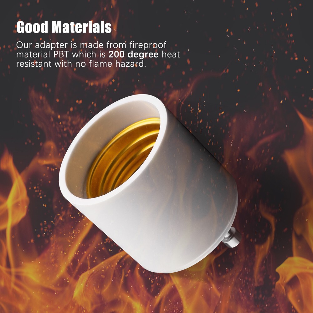 GU24 To E27 /E26 Screw LED Light Lamp Bulb Base Adapter Socket Converter Adaptor