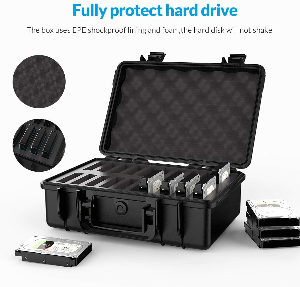 ORICO External Hard Drive Case, 20 Bay Multi-Protection HDD SDD Storage