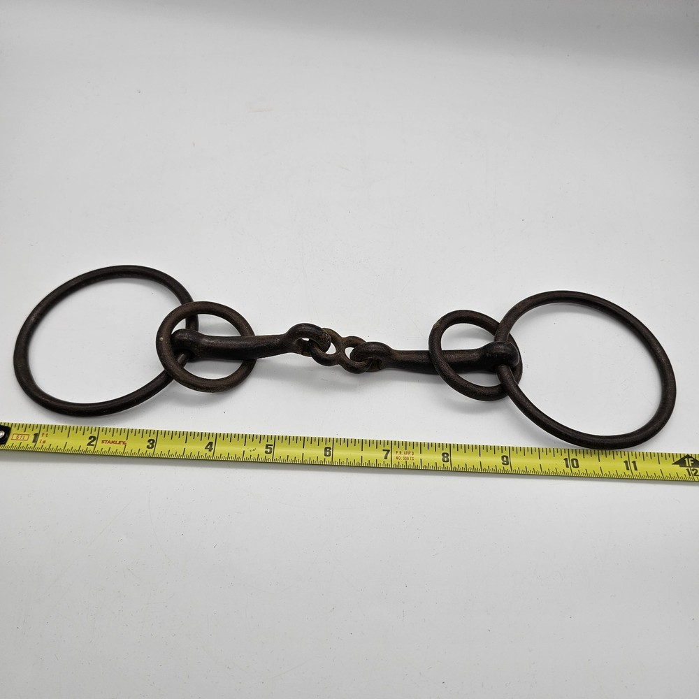 Vintage Loose Ring Snaffle Bit With Lifesaver