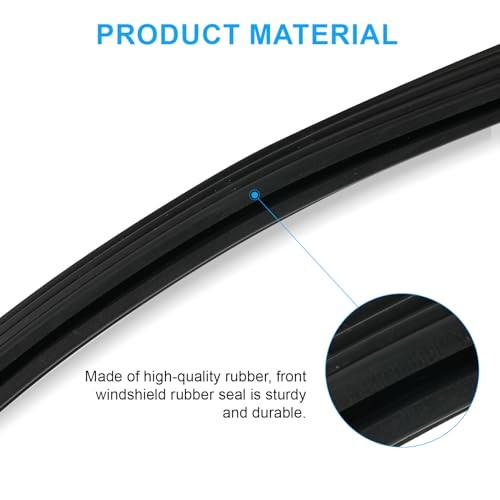 Front Windshield Seal Gasket, Left Or Right, Replacement Glass Windshield