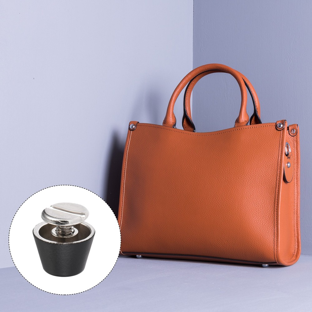 Screw Back Stud Spike (10x7mm) 12pcs, Flat Head Stud Rivets Matt Black