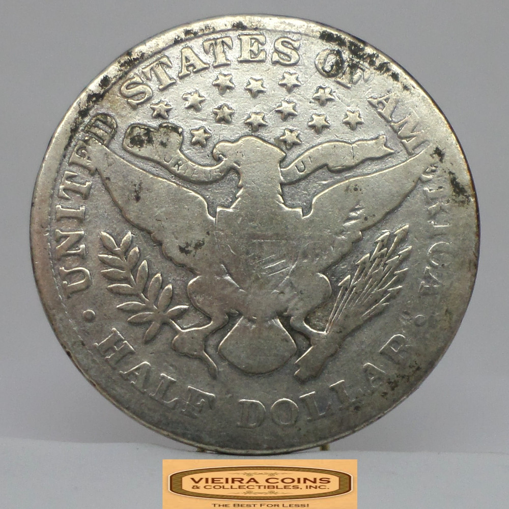 1902 Barber Silver Half Dollar, Polished - #C57076NQ