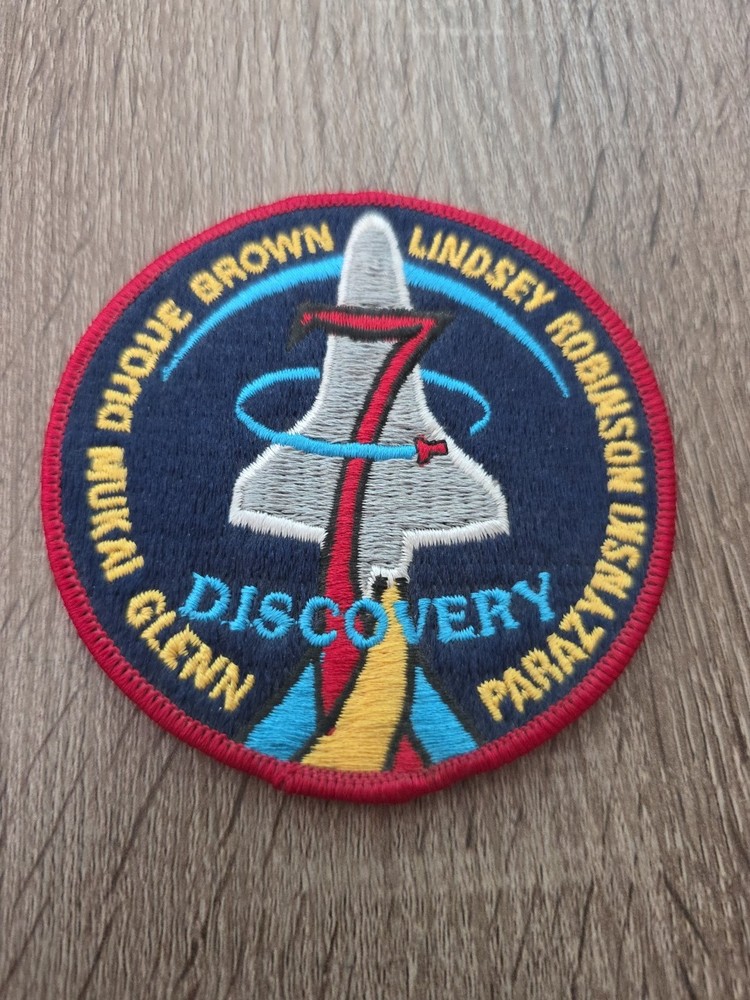 NASA 4" STS-95 SPACE SHUTTLE PATCH, JOHN GLENN RETURN TO SPACE