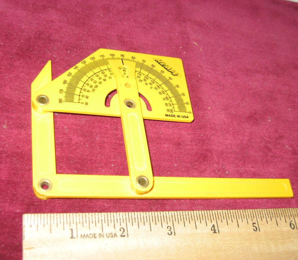 Hempe Protractor Angle Finder Angle Rule Made In U.S.A.