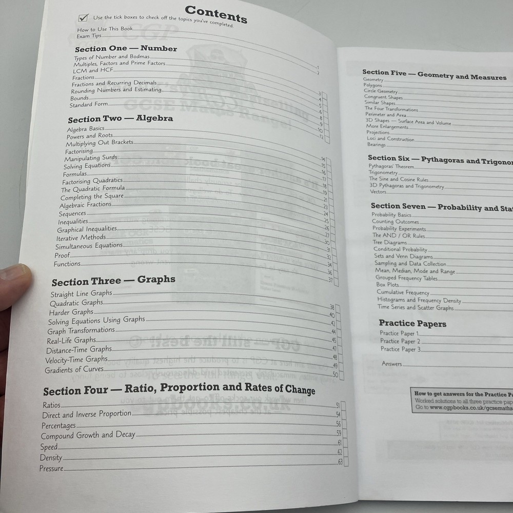 CGP GCSE AQA Mathematics Higher Level Revision Guide & Practice Workbook