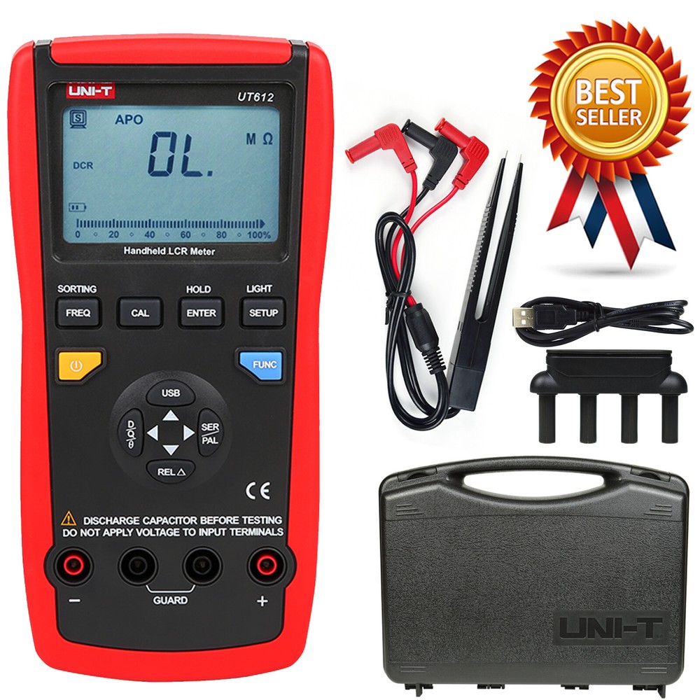 UNI-T UT612 USB Interface Auto Range LCR Meter Inductance Freq Auto Off Teste
