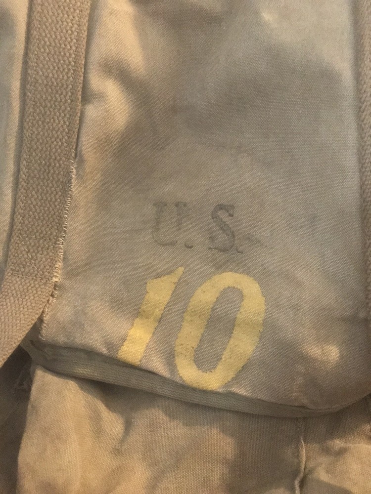 WWII US Army M1941 10th Mountain Division Backpack Rucksack & Frame w/10 on Face