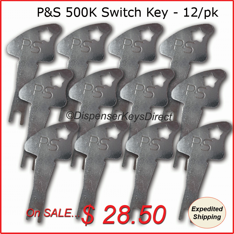 Pass & Seymour 500K Tamper Proof Electrical Switch Key - (12/pack)