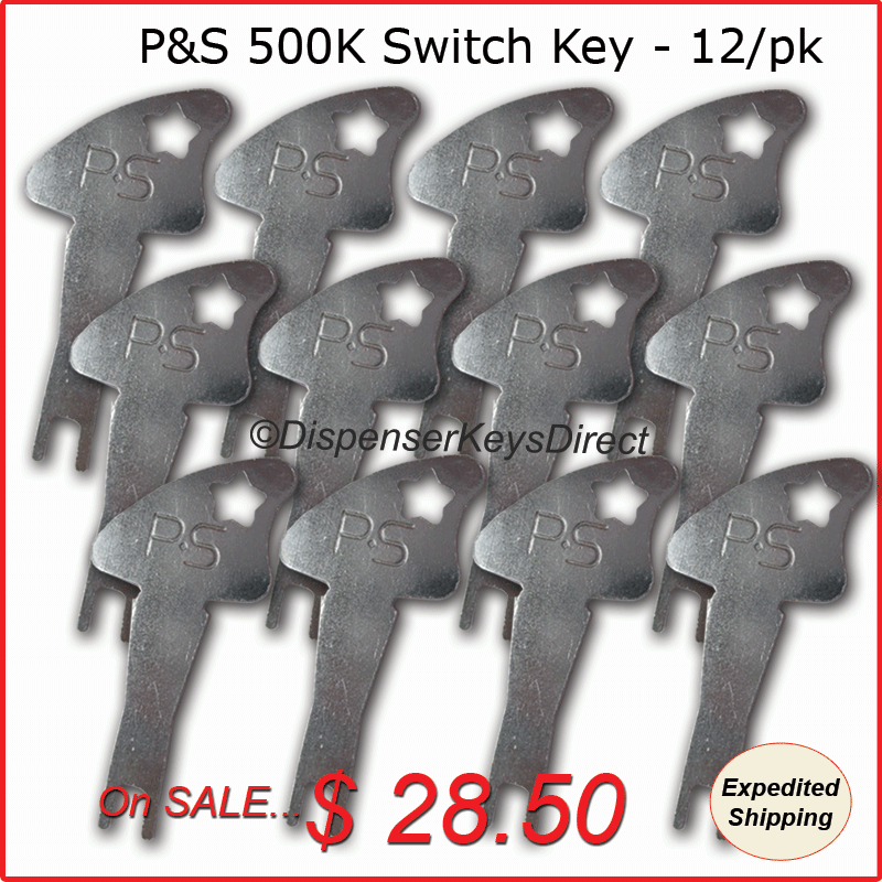 Pass & Seymour 500K Tamper Proof Electrical Switch Key - (12/pack)