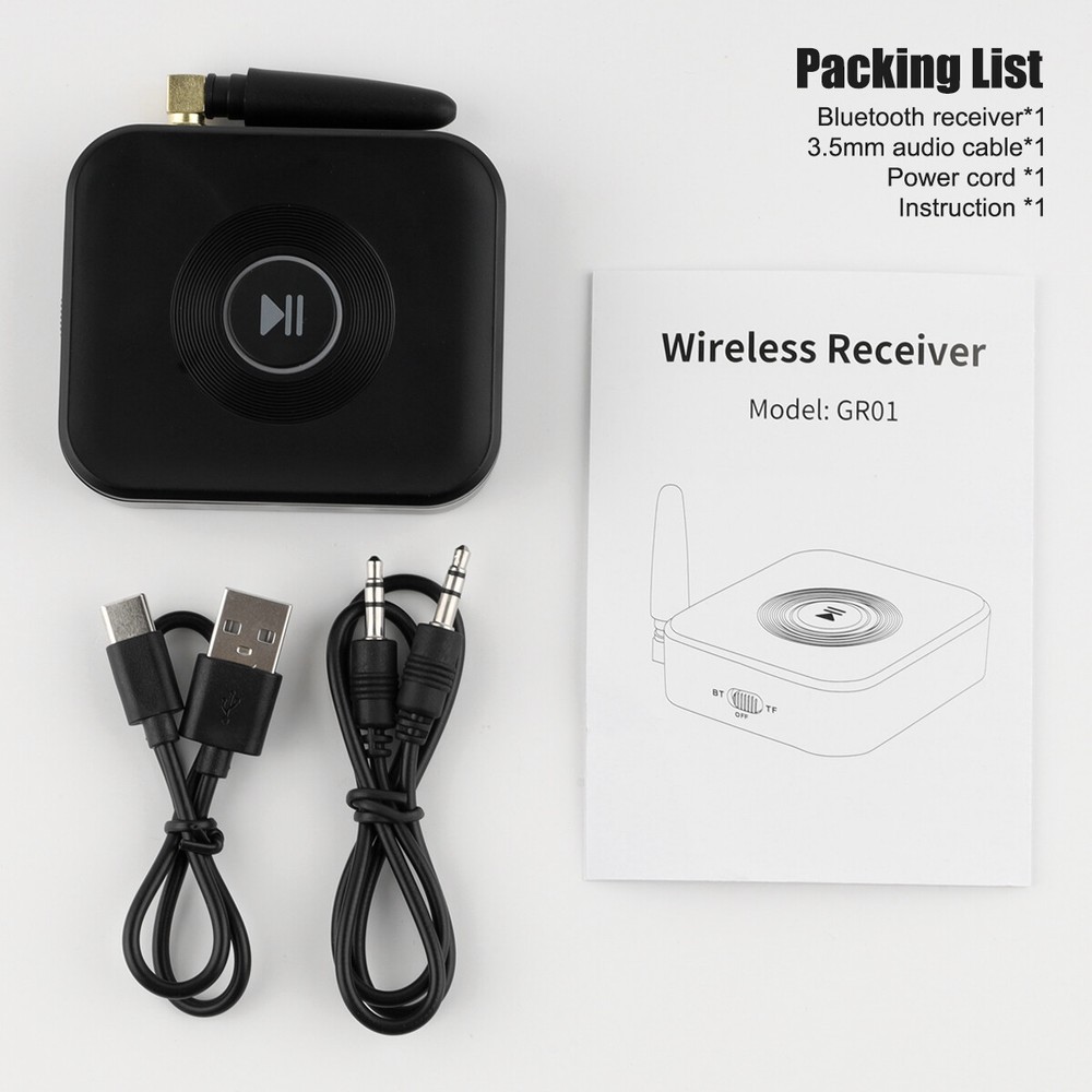 V5.0 2-in-1 Wireless Bluetooth Transmitter Receiver Stereo Adapter for Car TV