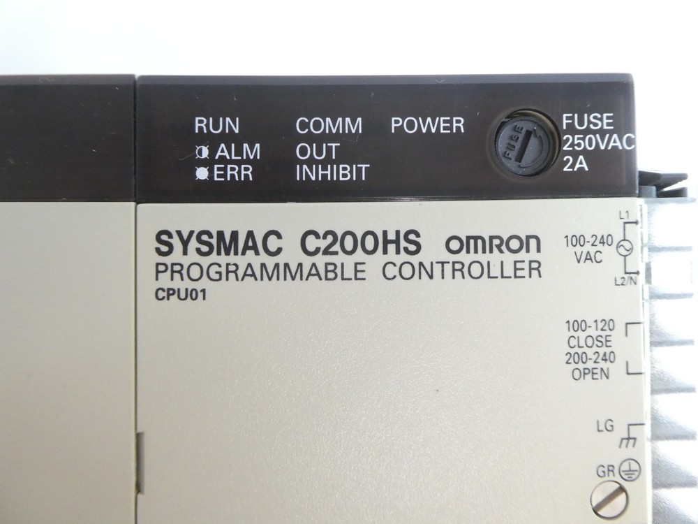 Omron Sysmac C200HS Programmable Logic Controller PLC Working Surplus